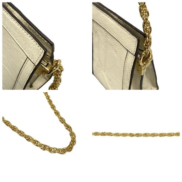 GUCCI Ophidia GG Small Shoulder Bag Cream Navy Red Leather -615-041125 - Picture 7 of 14